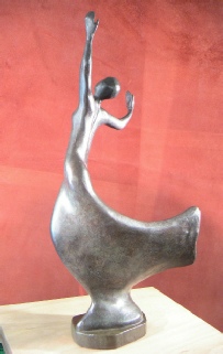 Dancer - a stylised figurative sculpture